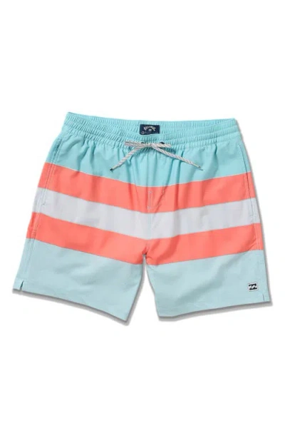 Billabong Lineup Layback Swim Trunks In Multi