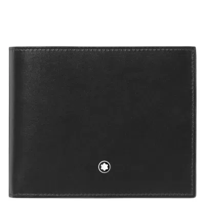 Montblanc Meisterstuck Coin Case Leather Wallet In Black