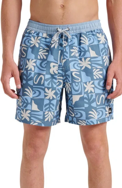 Quiksilver Men's Everyday Volley Terra Swim Shorts In Blue