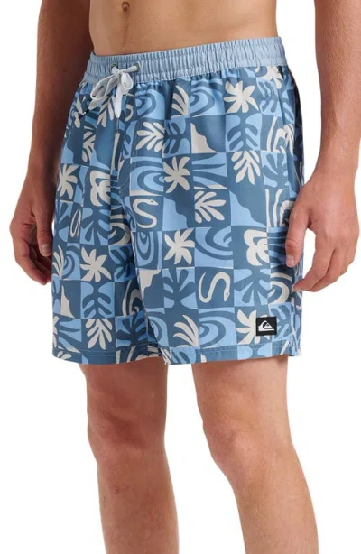 Quiksilver Men's Everyday Volley Terra Swim Shorts In Blue