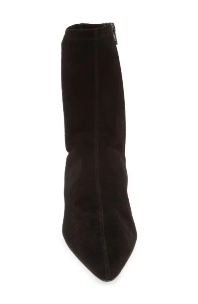 The Row Liisa Suede Kitten-heel Booties In Black