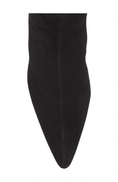 The Row Liisa Suede Kitten-heel Booties In Black