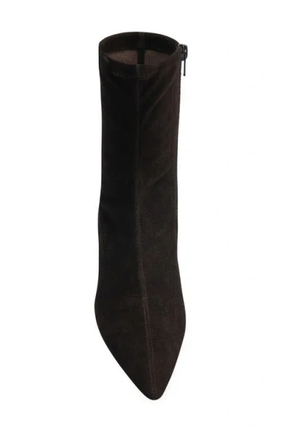 The Row Suede Liisa Kitten Ankle Boots 35 In Brown