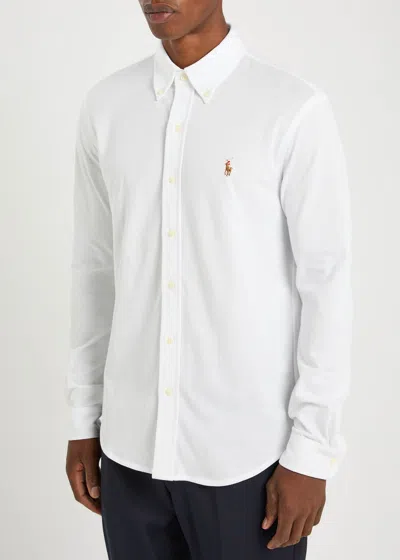 Polo Ralph Lauren Slim Fit Oxford Shirt White In White