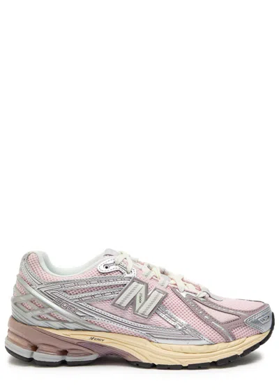 New Balance Pink Low Top Sneakers With Logo Patch On Side And Tongue And Perforated Panels In Tech Fabric Unisex In Multi