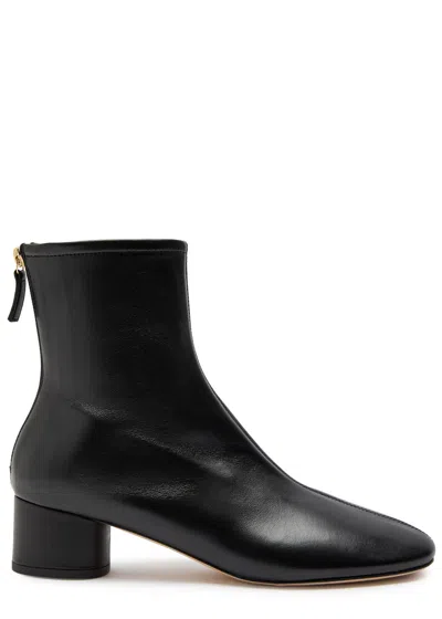 Dear Frances 50mm Harlie Leather Ankle Boot In Black