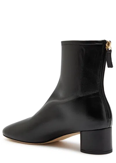 Dear Frances 50mm Harlie Leather Ankle Boot In Black