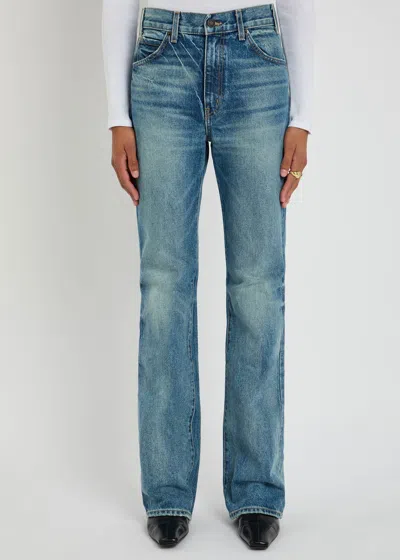 Nili Lotan Joan Straight-leg Jeans In Blue