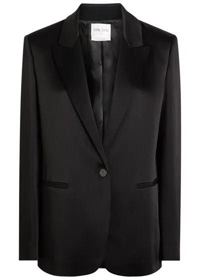 Forte Forte Forte_forte Satin Blazer In Black