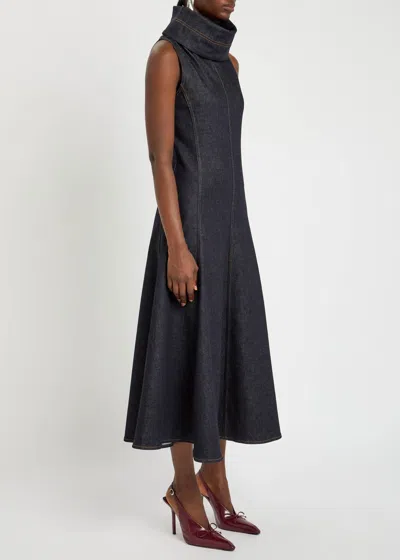 Jacquemus Sleeveless A-line Dress In Blue