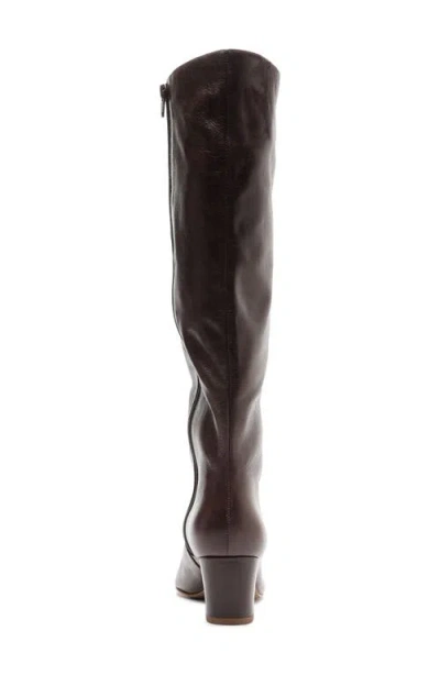 Arezzo Women's Julie Mid Block Heel Knee Boots In Burgundy