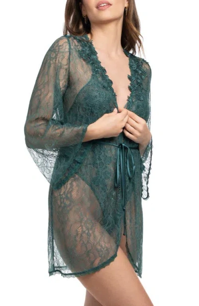 In Bloom By Jonquil Cassie Sheer Lace Wrap In Green