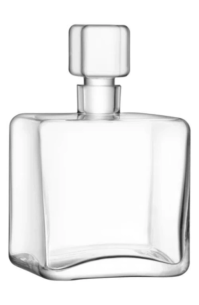 Lsa Cask Square Decanter In Transparent