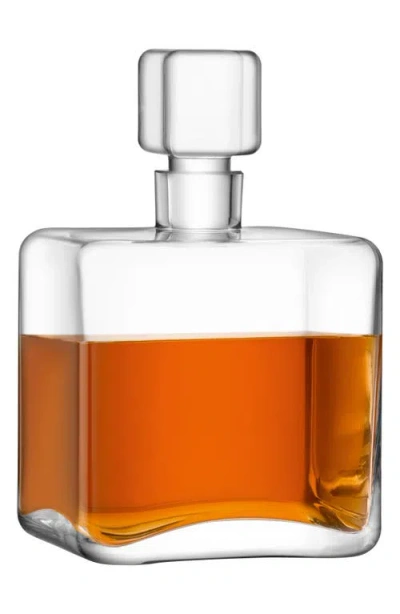 Lsa Cask Square Decanter In Transparent