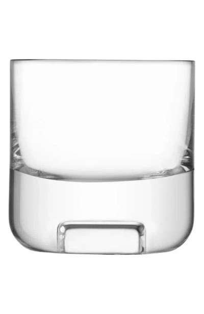 Lsa Cask Whiskey Decanter & Set Of 2 Glass Tumblers In Transparent