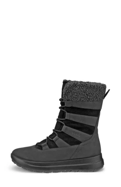 Ecco Solice Waterproof Bootie In Gray