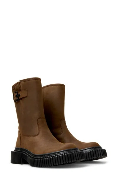 Camper 33mm Pix Berlin Buckle-embellished Boots In Brown