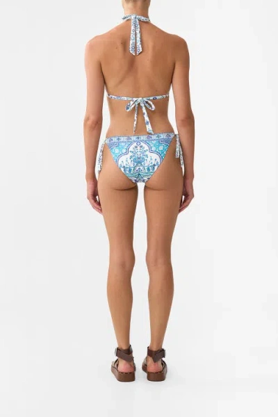 Camilla Continuous Underwire Moulded Cup Bikini Top Ceramic Panoramic In Multi
