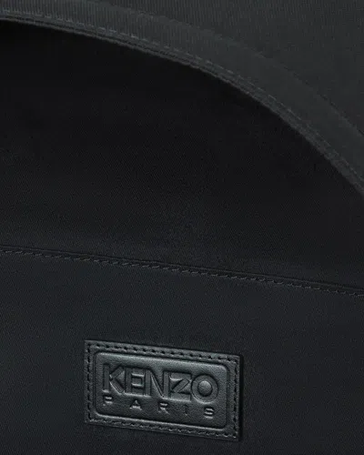 Kenzo Backpack With Adjustable Straps And Top Handle In Black