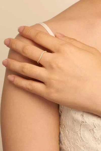 Oradina 10k Gold The Arc Diamond Stack Ring In Gold