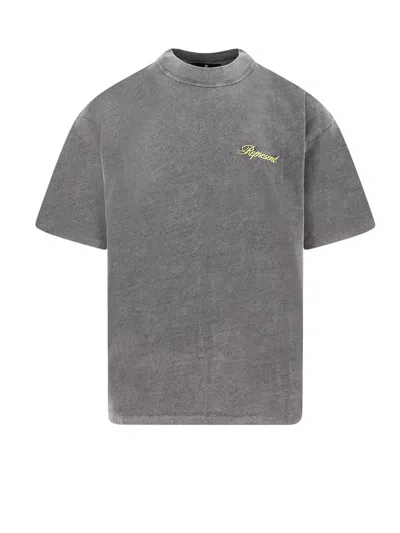 Represent Script Logo T-shirt In Gray