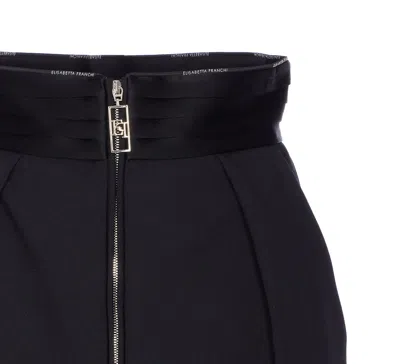Elisabetta Franchi Knee Length And Midi Skirts With Belt Loops In Black