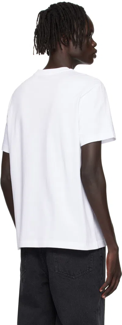 Apc Regular Fit Short Sleeve Crew Neck T-shirt In White