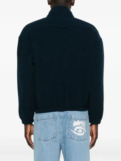 Rier Ssense Exclusive Navy Fleece Jacket In Blue