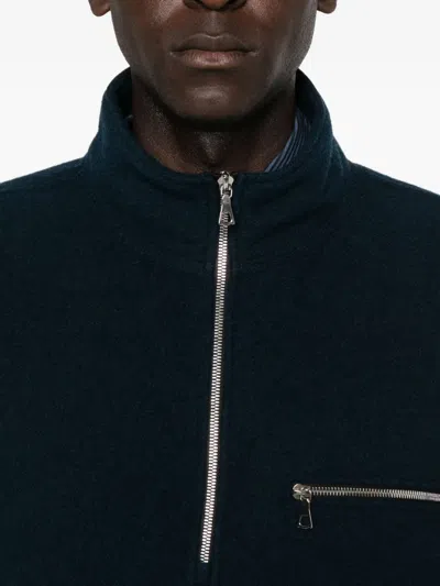 Rier Ssense Exclusive Navy Fleece Jacket In Blue