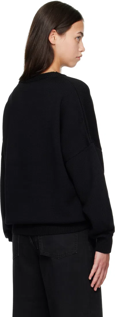 032c Black Selfie Sweater In Black