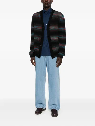 Paul Smith Button Thru Cardigan In Black