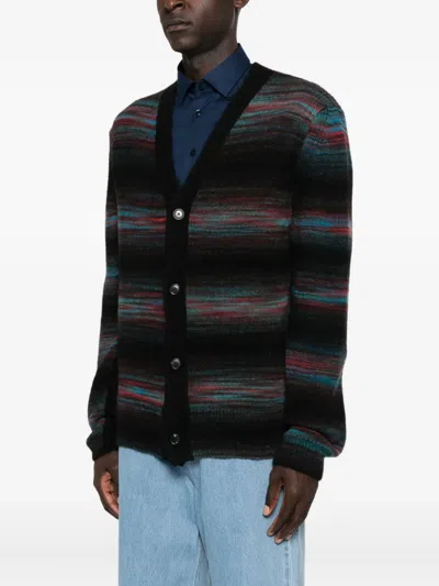 Paul Smith Button Thru Cardigan In Black