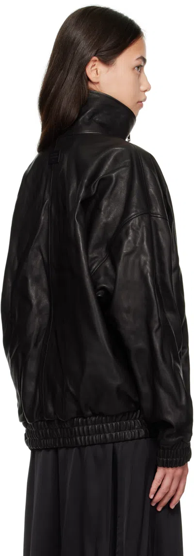Acne Studios Zip-up Leather Jacket In Brown