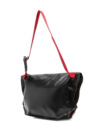 涂鸦印花扣环手提包