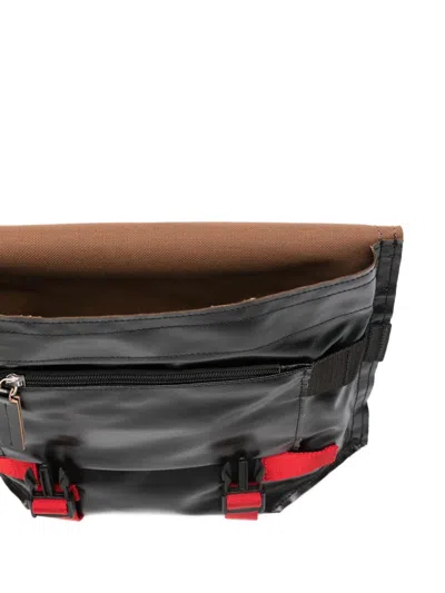 涂鸦印花扣环手提包