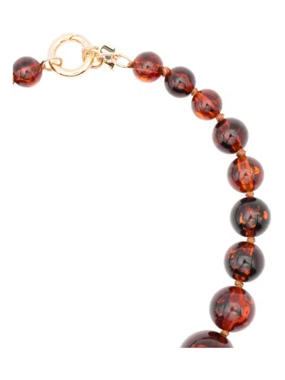 Rosantica Beaded Necklace In Red