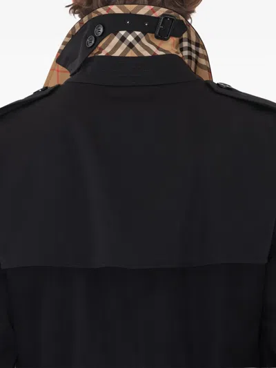 Burberry Black Chelsea Heritage Mid-length Trench Coat
