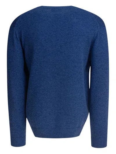 Beams Alpaca-blend Sweater In Blue