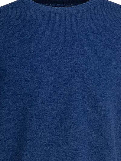 Beams Alpaca-blend Sweater In Blue