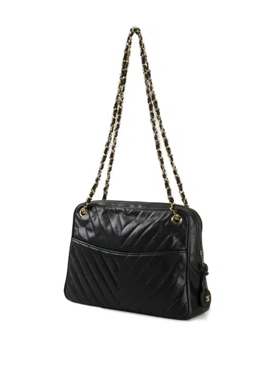 Pre-owned Chanel Quilted Shoulder Bag In Black