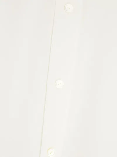 The Row Cotton Shirt With Button-down Design In White