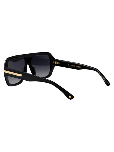 Dsquared2 Pilot-frame Sunglasses In Black