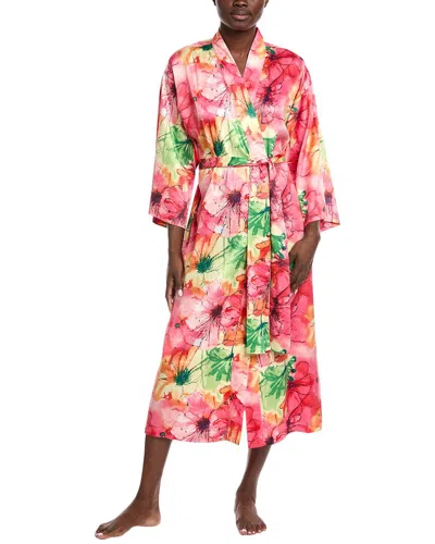 N Natori Radiance Satin Robe In Multi