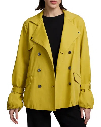 Nic + Zoe Nic+zoe Femme Camerelle Twill Double Breasted Jacket In Orange