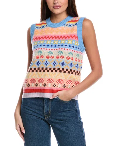 Isla & Harper Fairisle Cashmere Vest In Multi