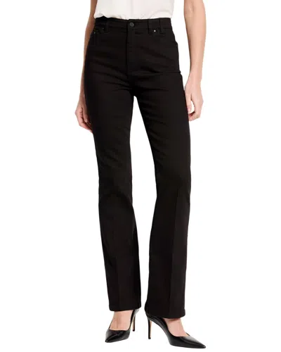 Nic + Zoe Nic+zoe High Rise Bootcut Jeans In Black Denim In Black