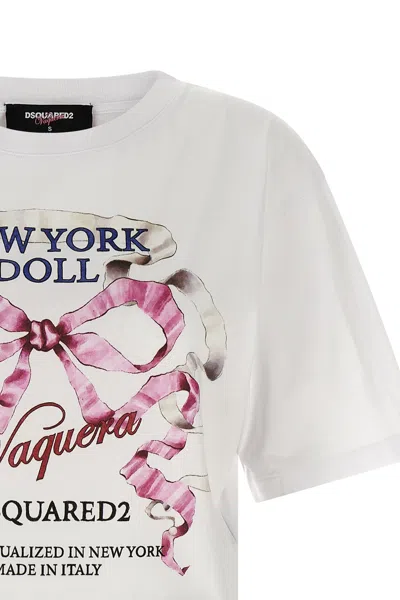Dsquared2 Vaquera Breezy Fit Jersey T-shirt In White