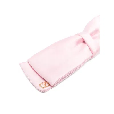 Valentino Bow-shaped Hair Clip In Pink
