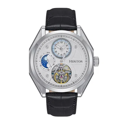 Heritor Automatic Antoni 24 Hour Mens Watch In Silver