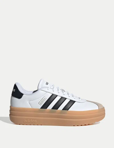 Adidas Originals (wmns) Adidas Vl Court Bold 'white Black Beige'